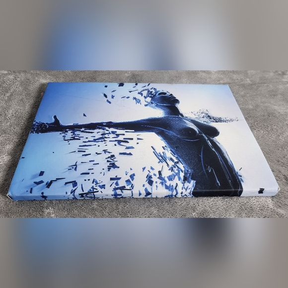 18 x 12 x 1 Wall Art Futuristic Print Home Accent Technology AI Robot Digital - Picture 2 of 3